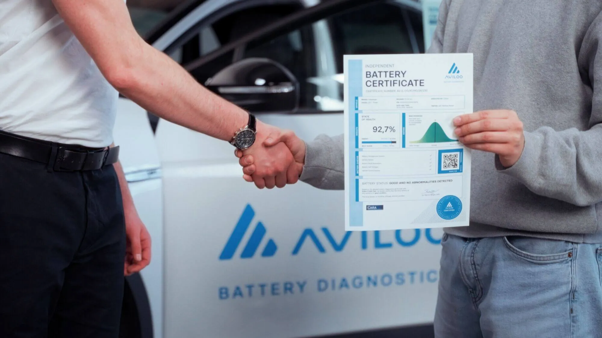 Dealer handshake with certificate